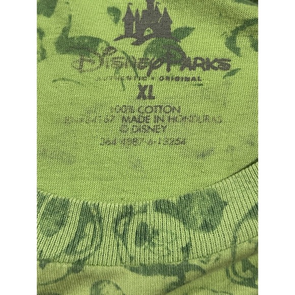 Disney Parks Men's T Shirt‎ Mickey All Over Lime Green Xl - Picture 4 of 4